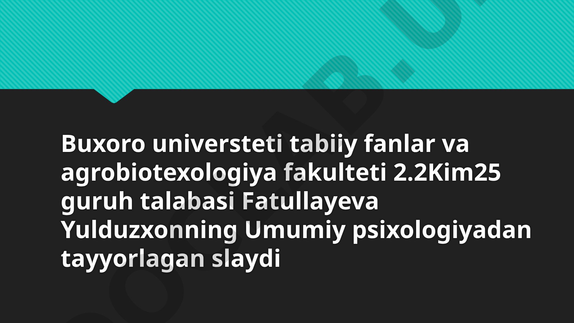 Idrok va uning turlari