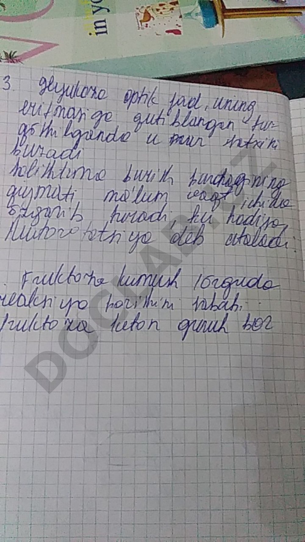Hujjat mazmuni mavjud emas