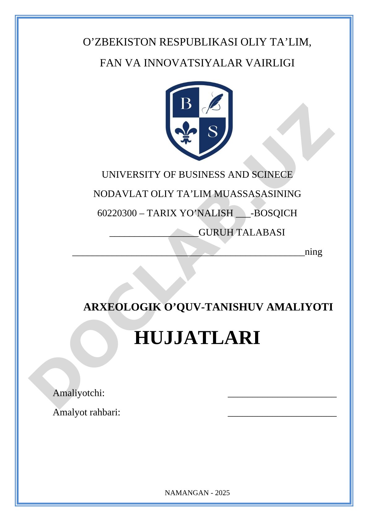 Arxeologik o'quv-tanishuv amaliyoti