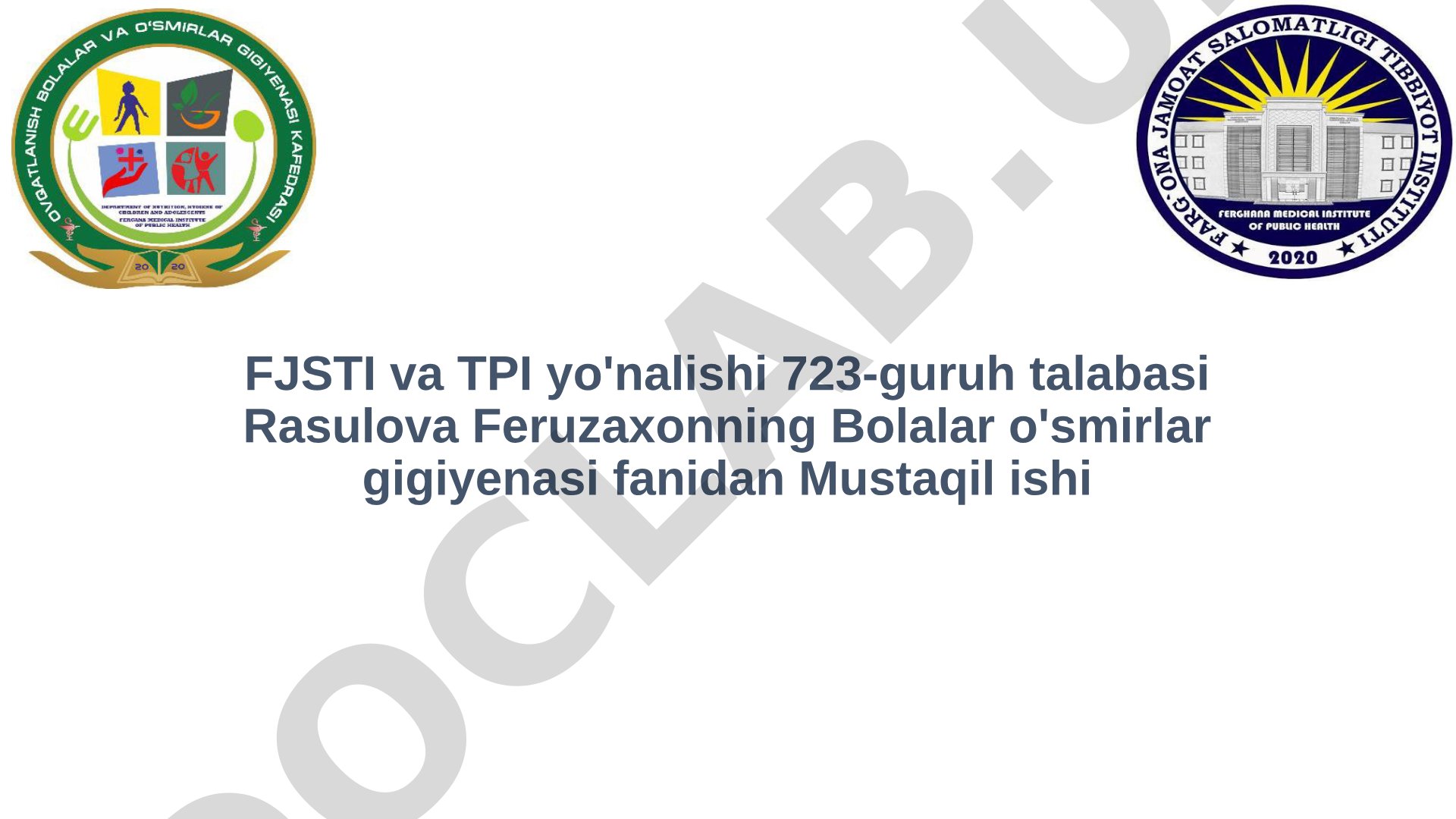 Oʻsuvchi organizmni oʻsishdagi talablar