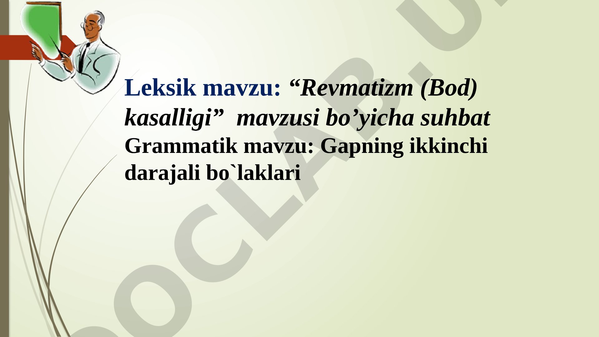 Revmatizm (Bod) kasalligi