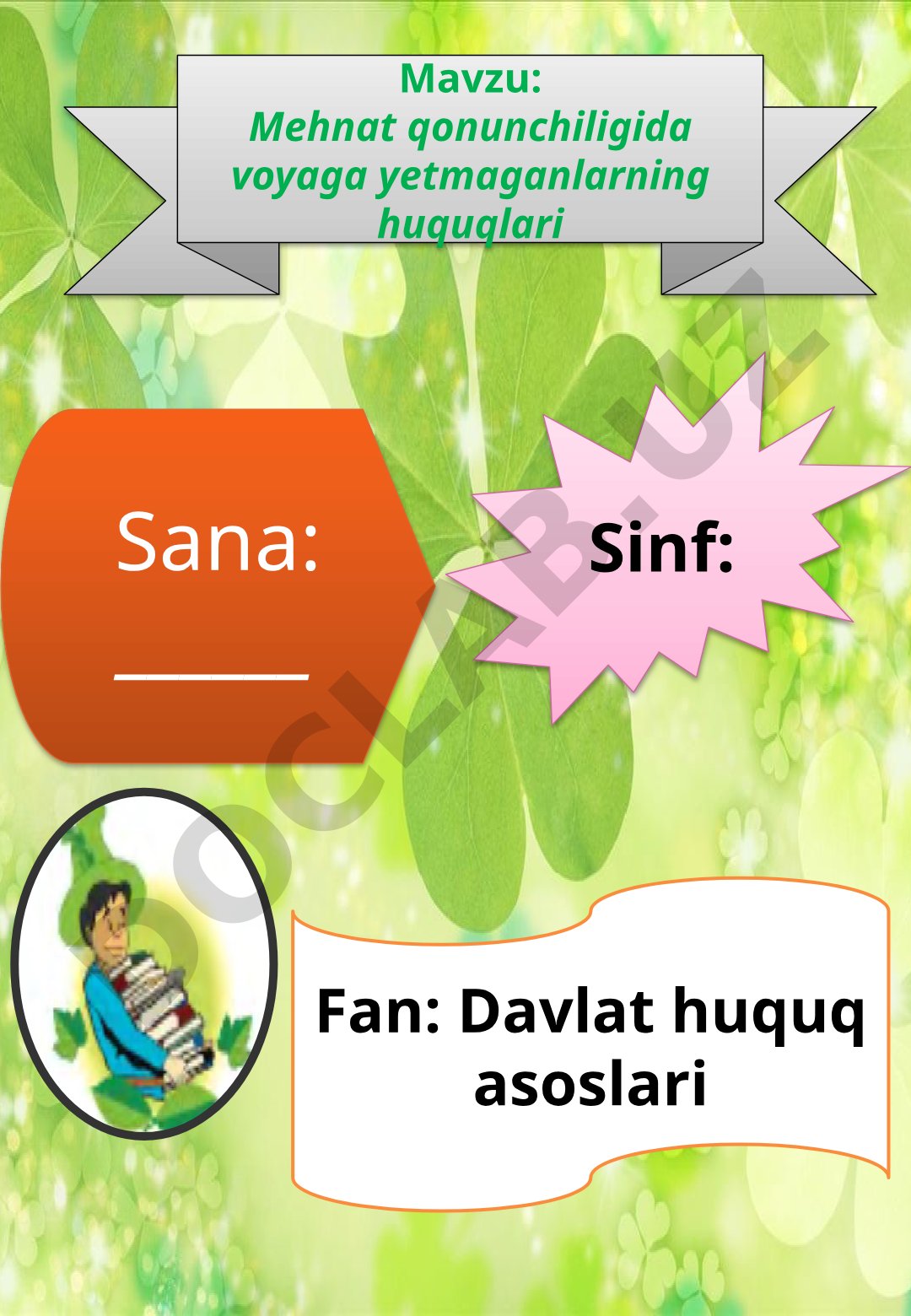 Mehnat qonunchiligida voyaga yetmaganlarning huquqlari