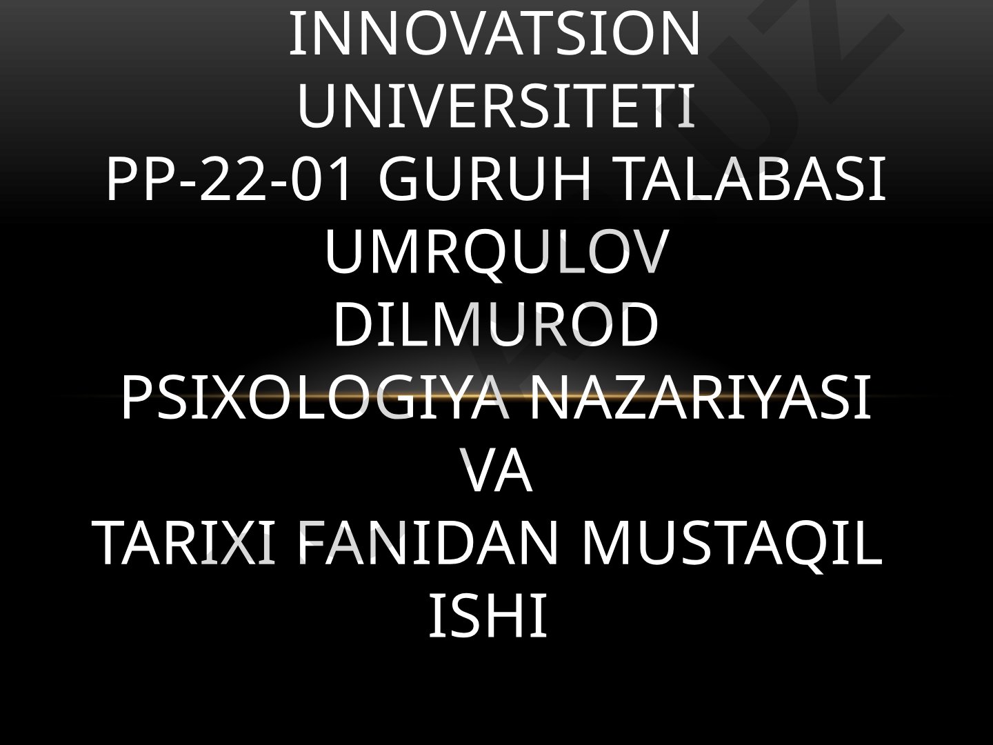 O'rta asrlarda psixologiyaning umumiy tavsifi