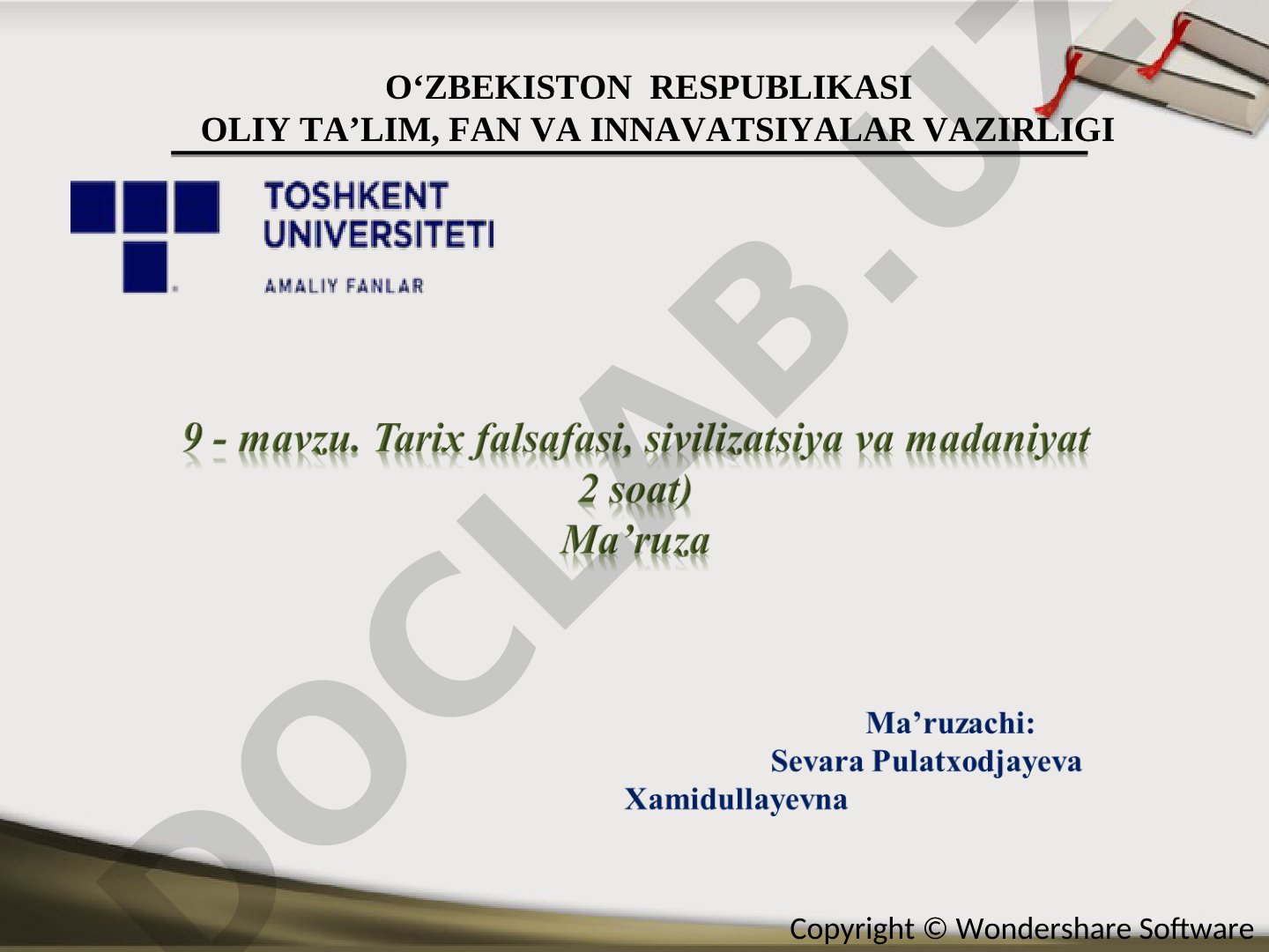 Tarix falsafasi, sivilizatsiya va madaniyat tushunchalari
