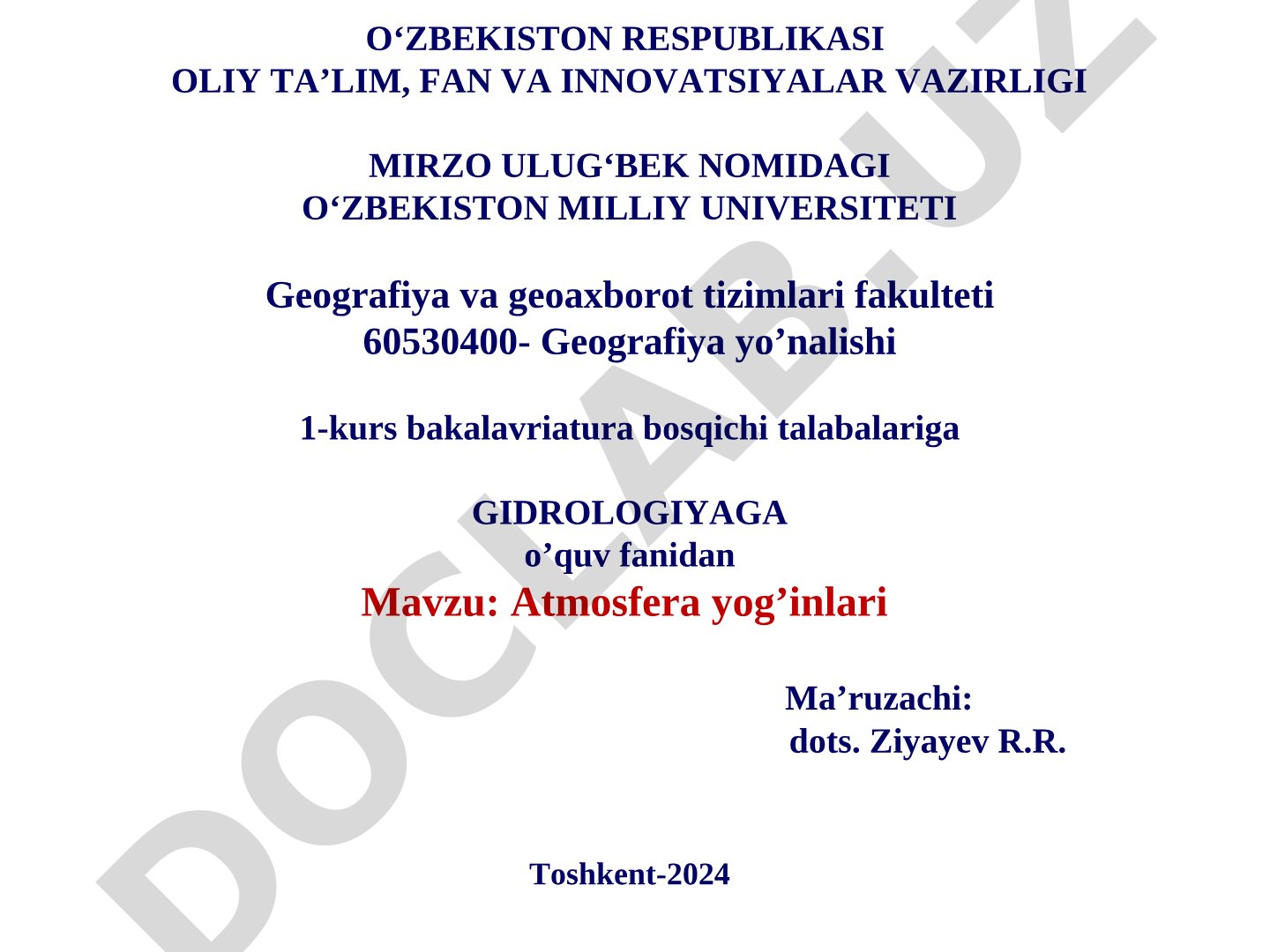 Atmosfera yog'inlari