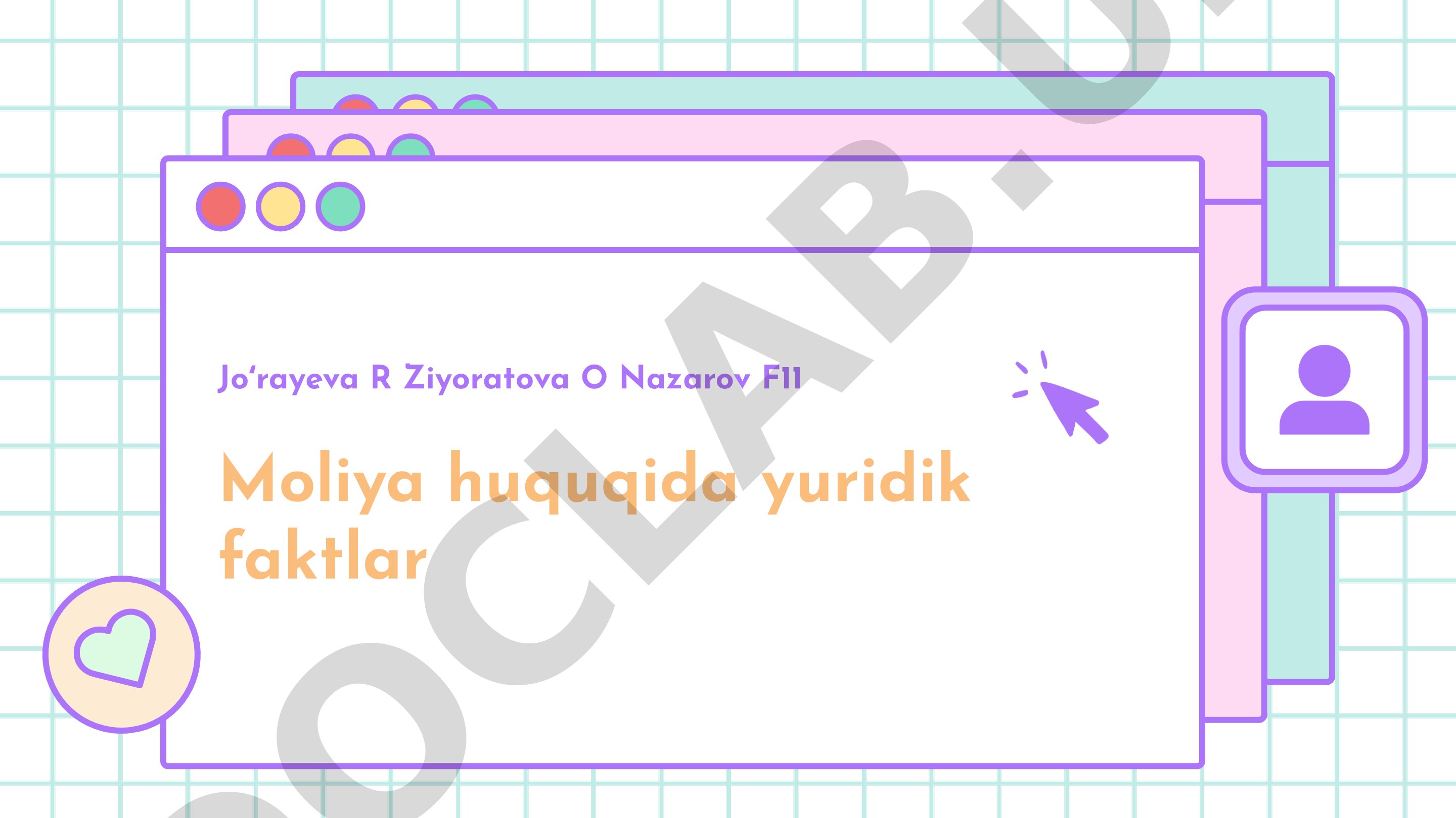 Moliya huquqida yuridik faktlar