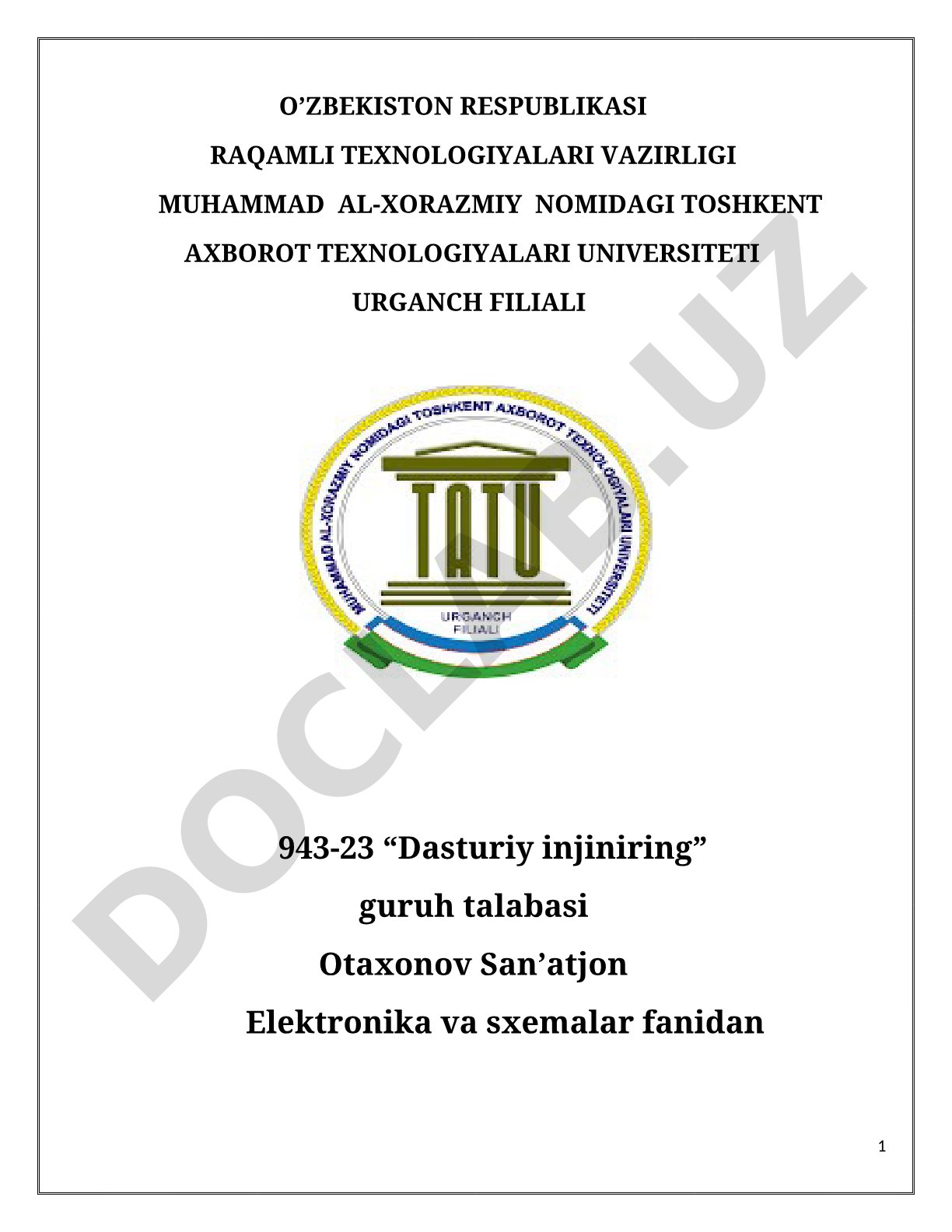 RL zanjirlarda o’tkinchi jarayonlar