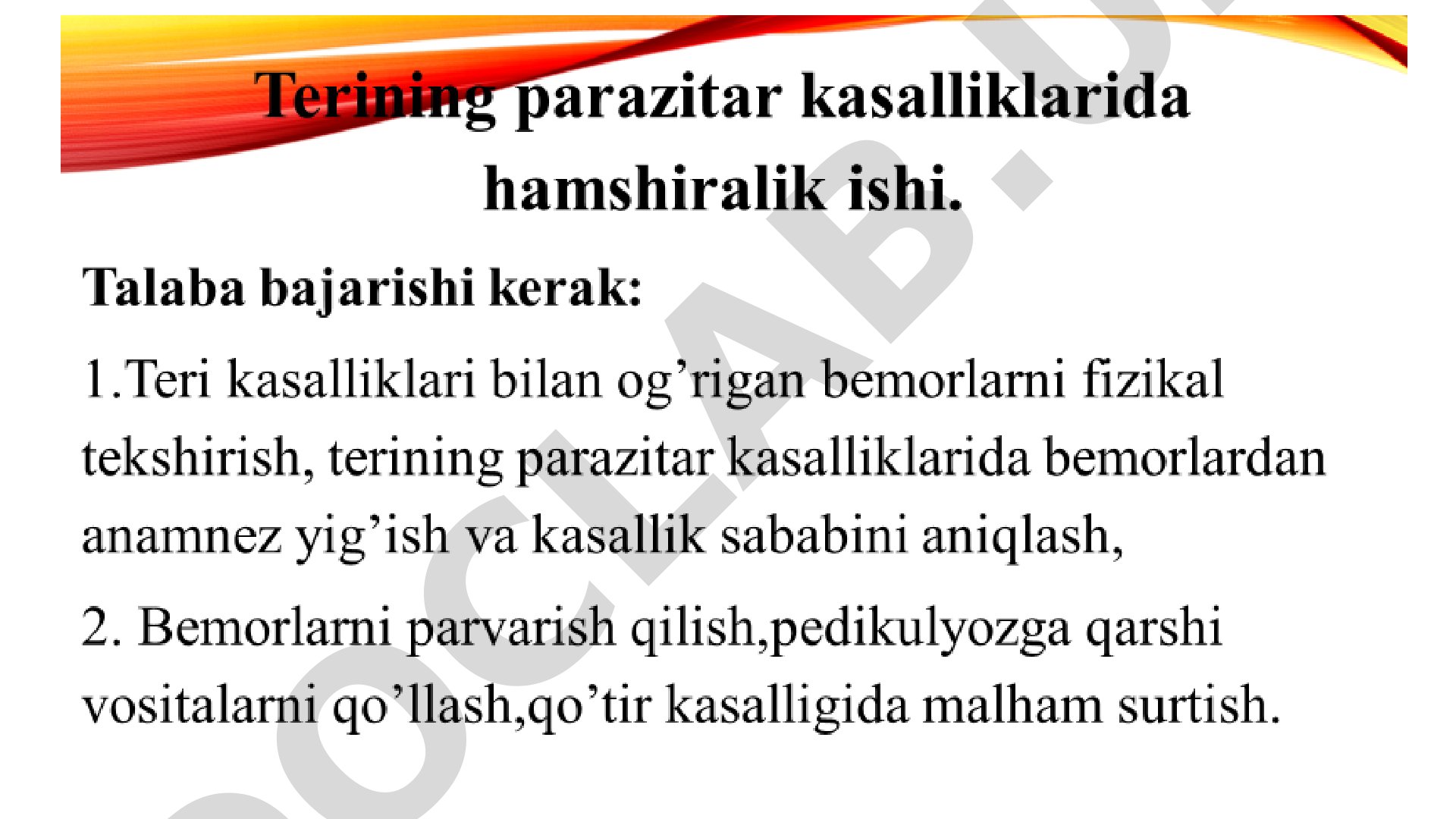 Terining parazitar kasalliklari 1 Qotir kasalligi