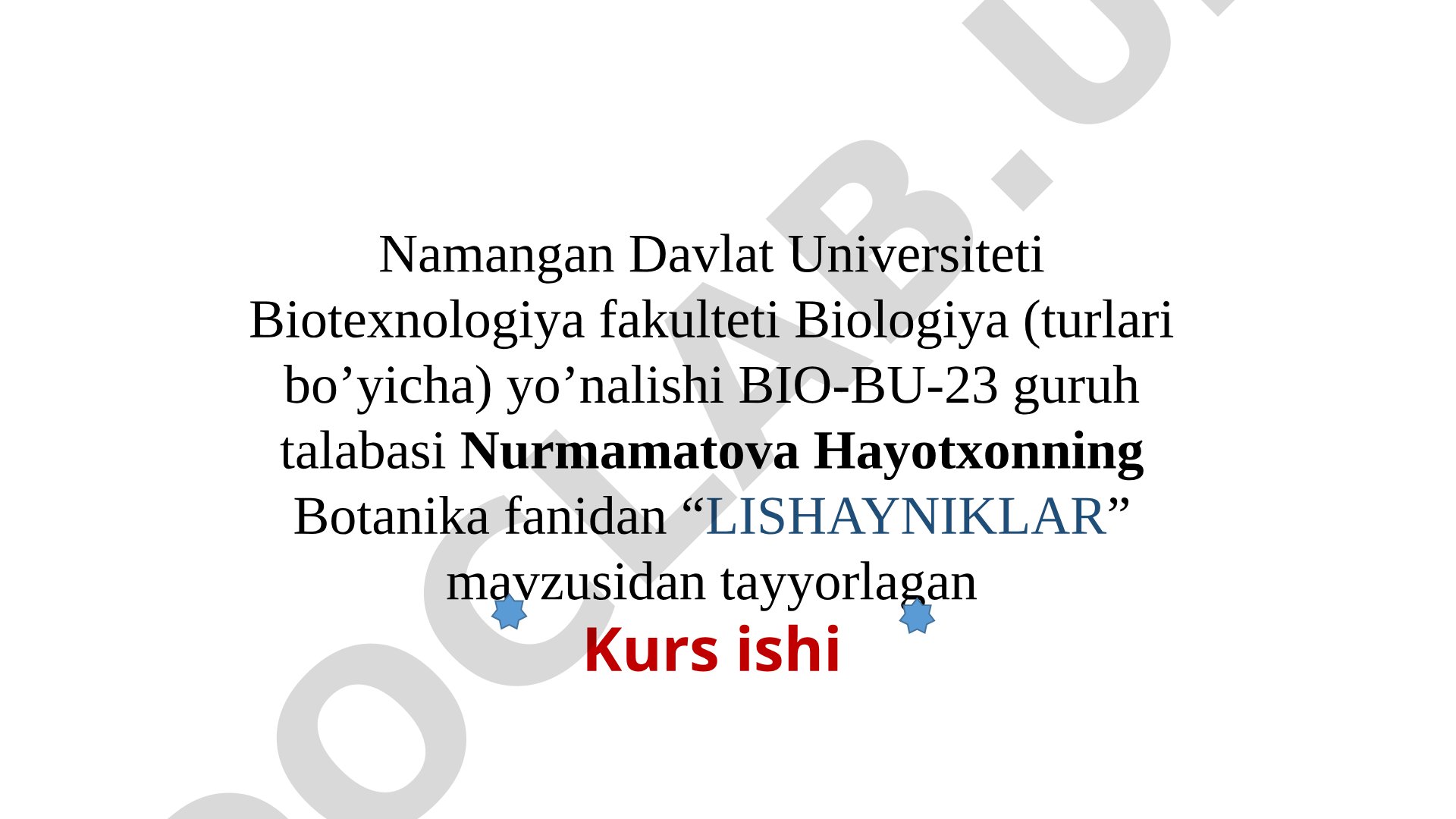 Lishayniklar