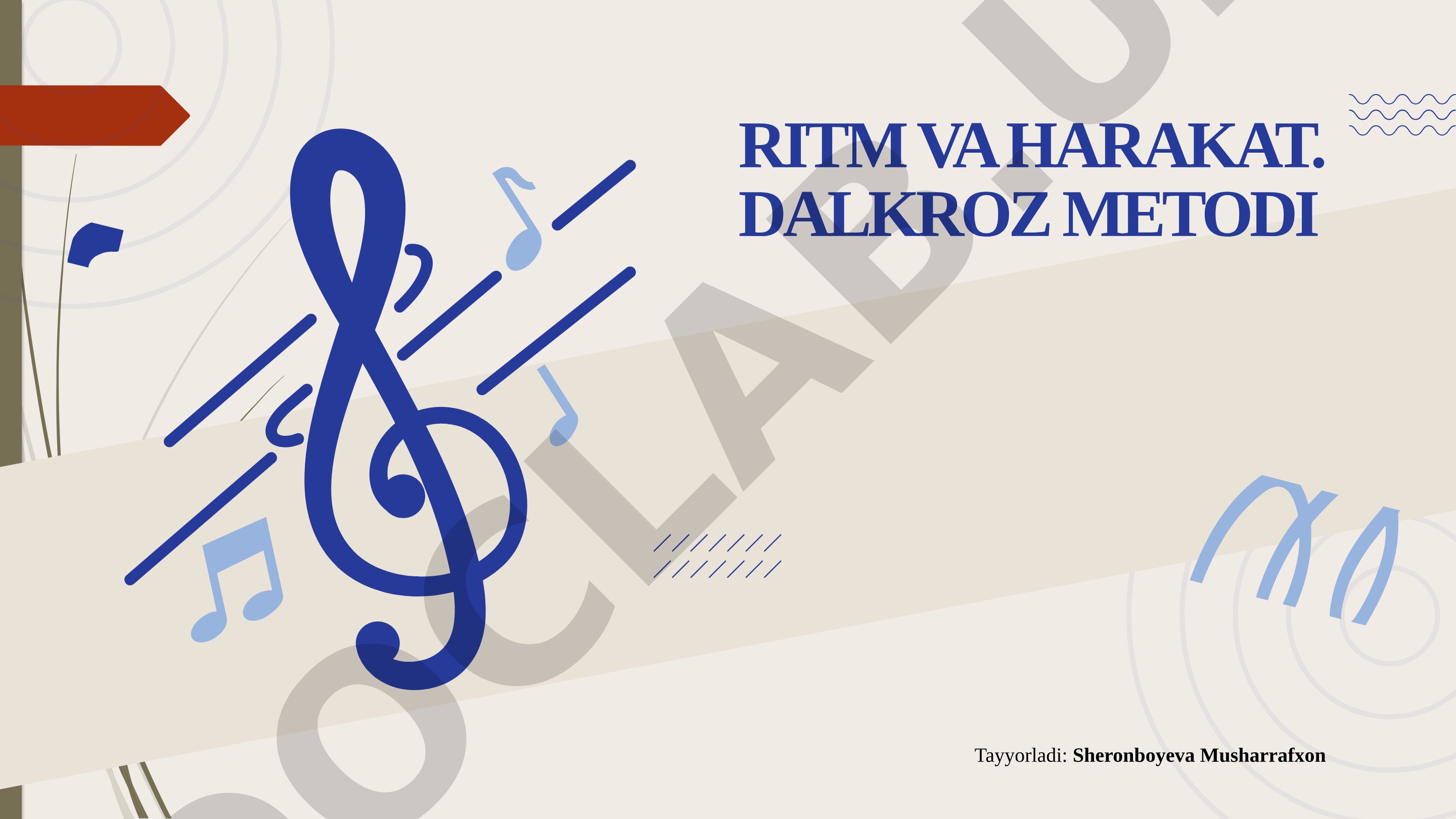 Ritm va harakat. Dalkroz metodi