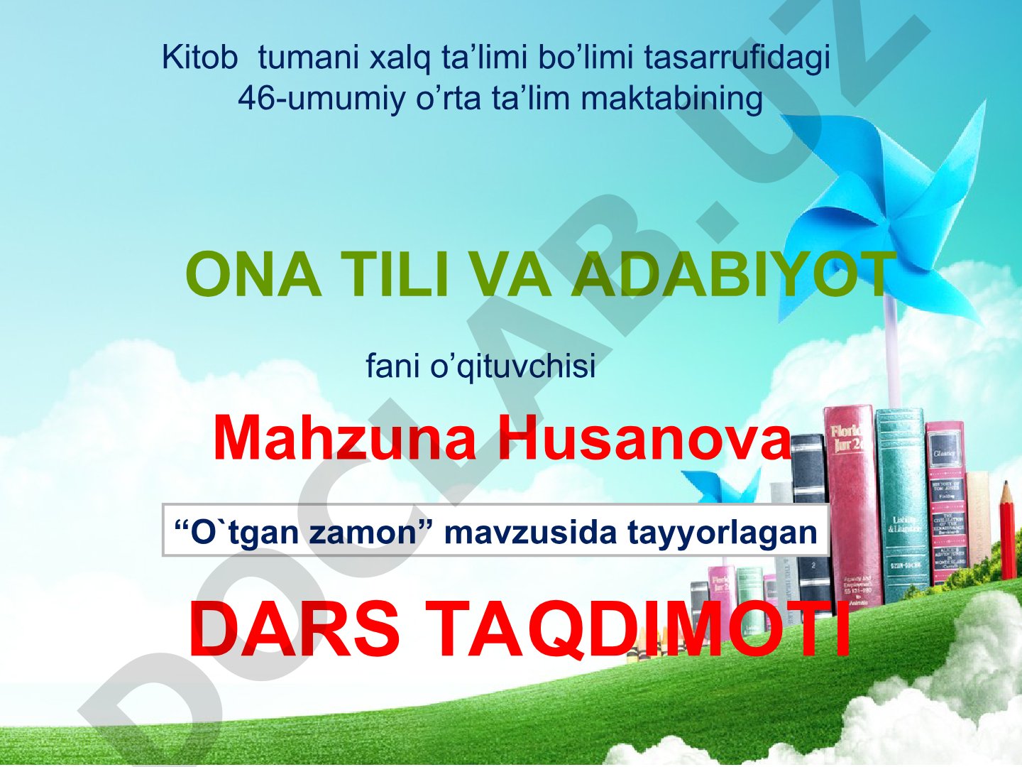 O'tgan zamon fe'li va qo'shimchalari haqida ma'lumot, 5-sinf ona tili darsligi asosida