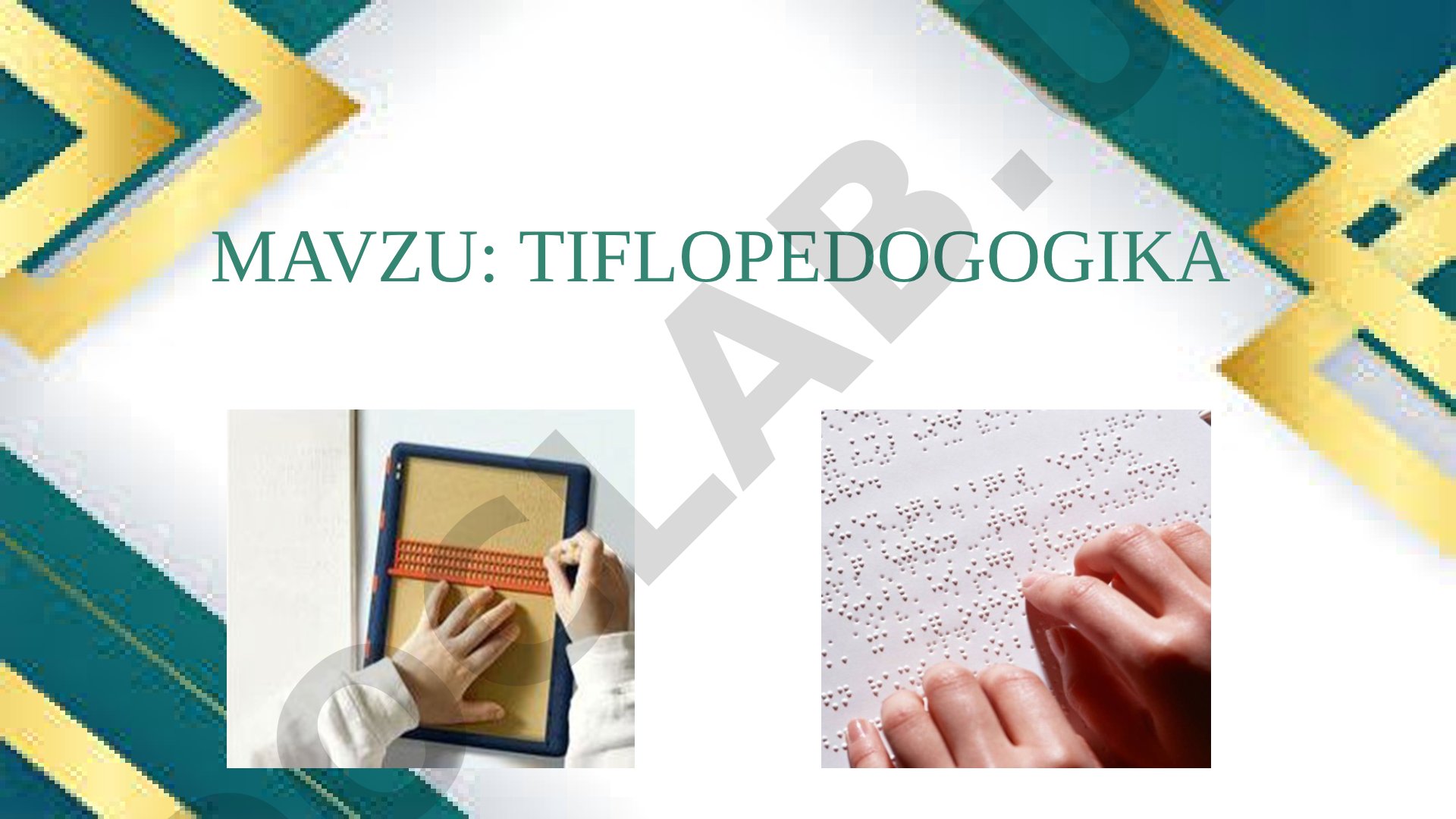 Tiflopedagogika