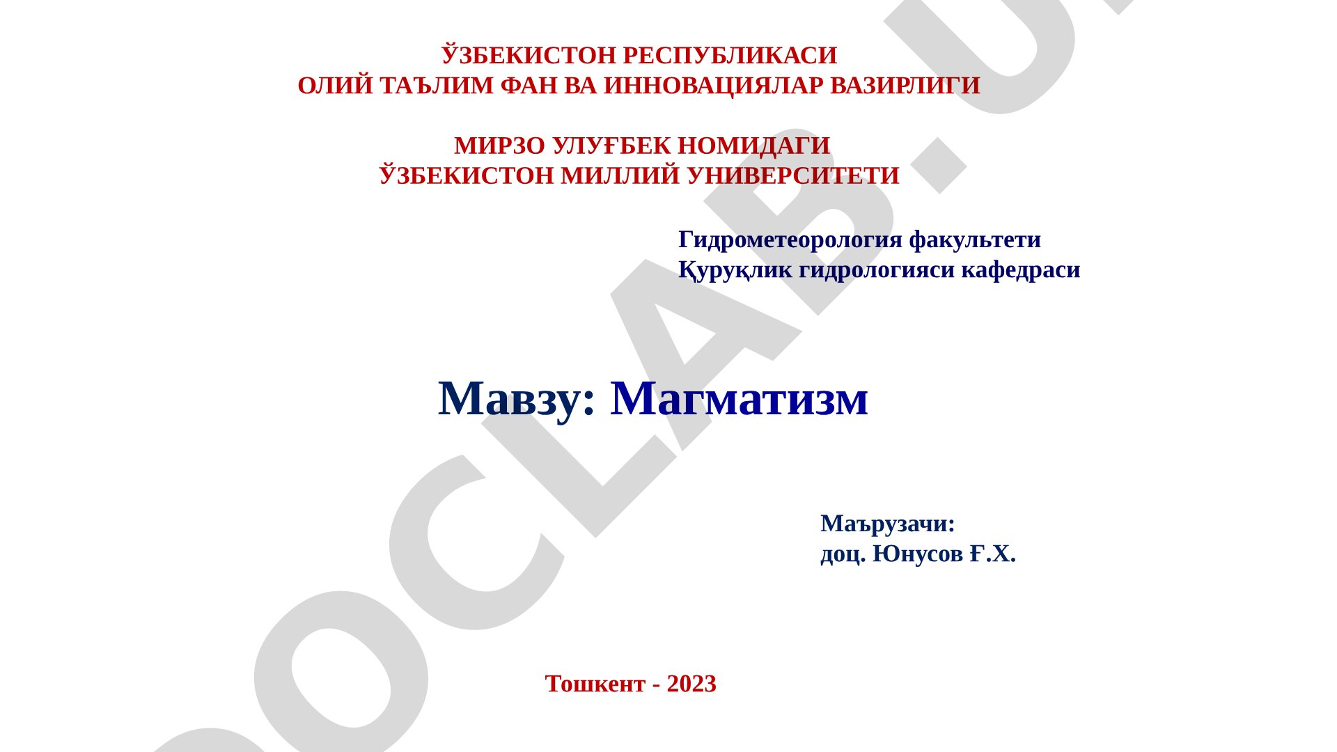Magmatizm