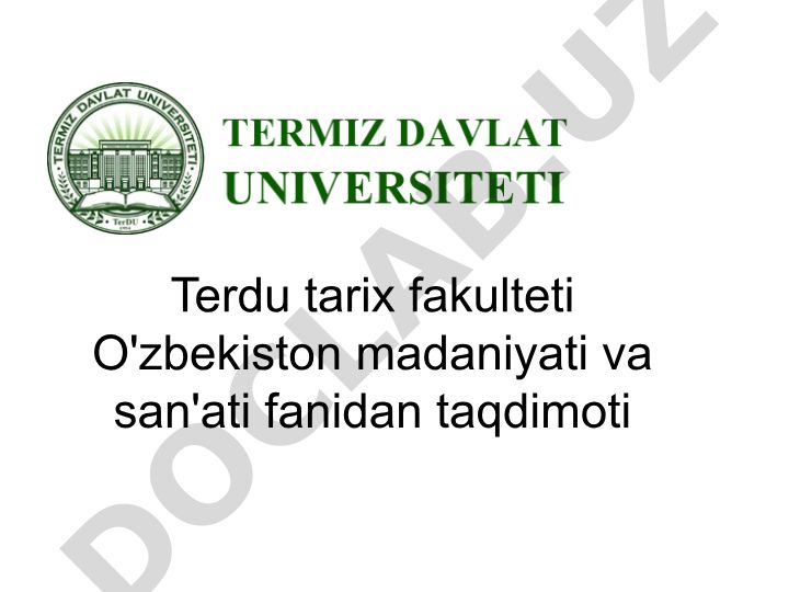 XVI-XIX asrlar o'zbek xalqi san'ati Shayboniylar davri me'morligi