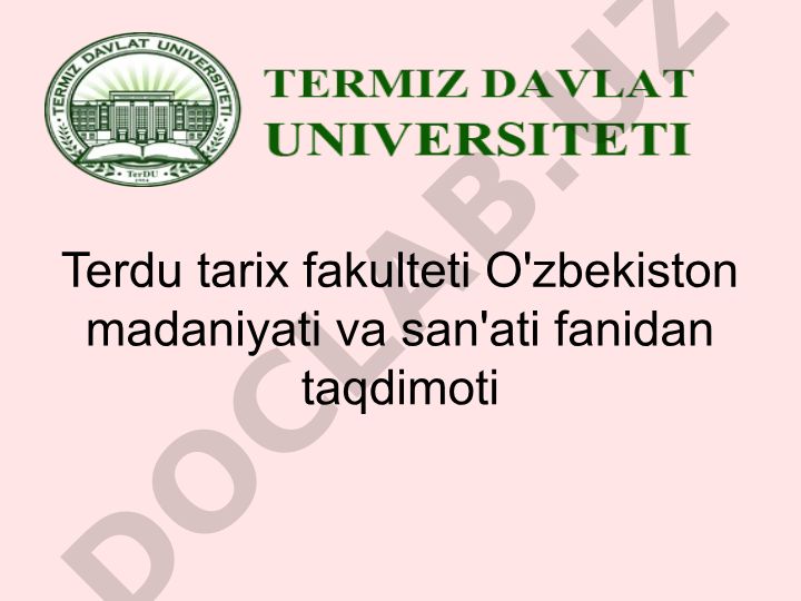 Mustaqillik yillarida O'zbekiston madaniyati va san'ati