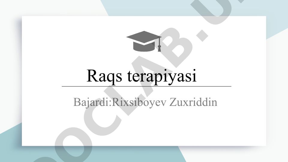 Raqs terapiyasining inson hayotidagi o‘rni va rivojlanish istiqbollari