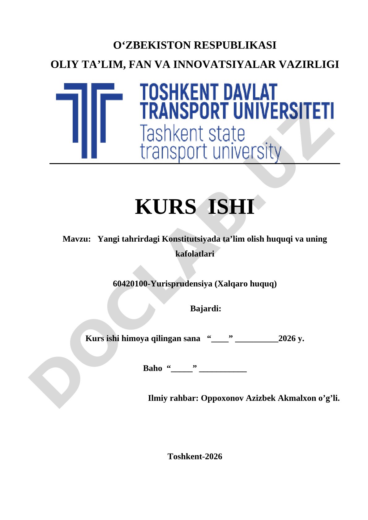 Yangi tahrirdagi Konstitutsiyada ta’lim olish huquqi va uning kafolatlari