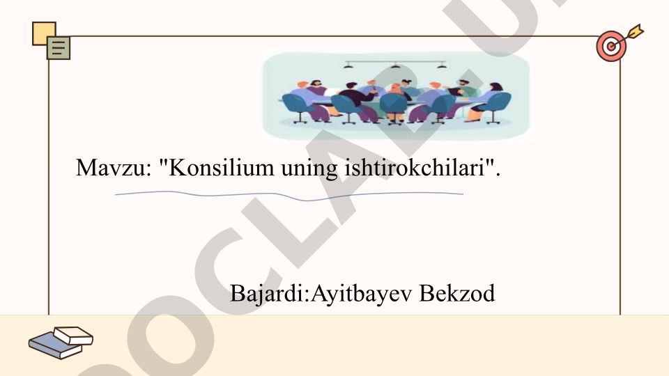 Konsilium uning ishtirokchilari