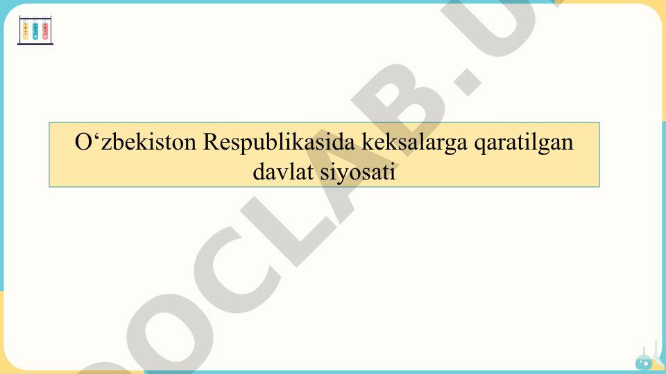O‘zbekistonda keksalarga qaratilgan davlat siyosati