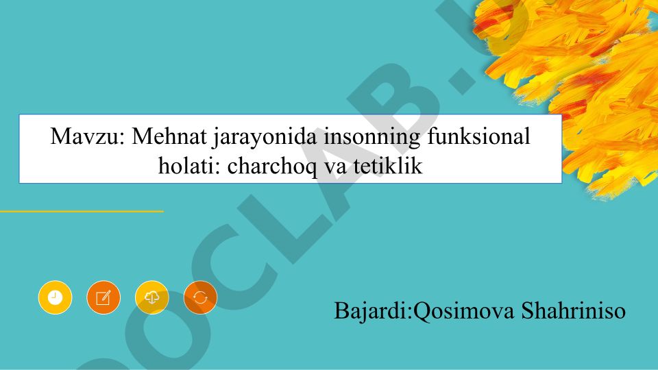 Mehnat jarayonida insonning funksional holati: charchoq va tetiklik