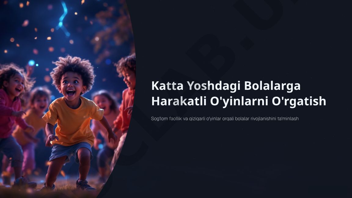 Katta Yoshdagi Bolalarga Harakatli O'yinlarni O'rgatish