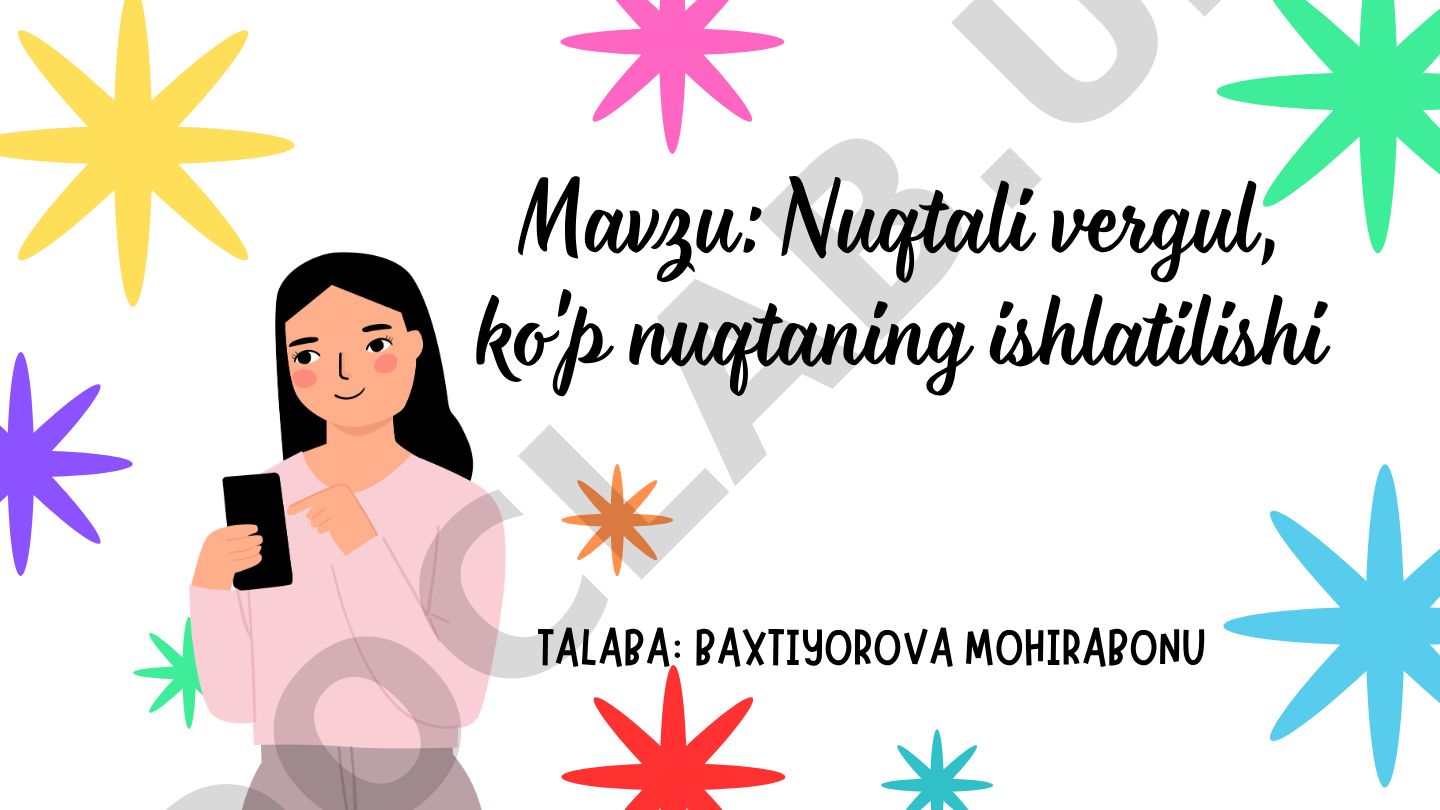 Nuqtali vergul, ko'p nuqtaning ishlatilishi