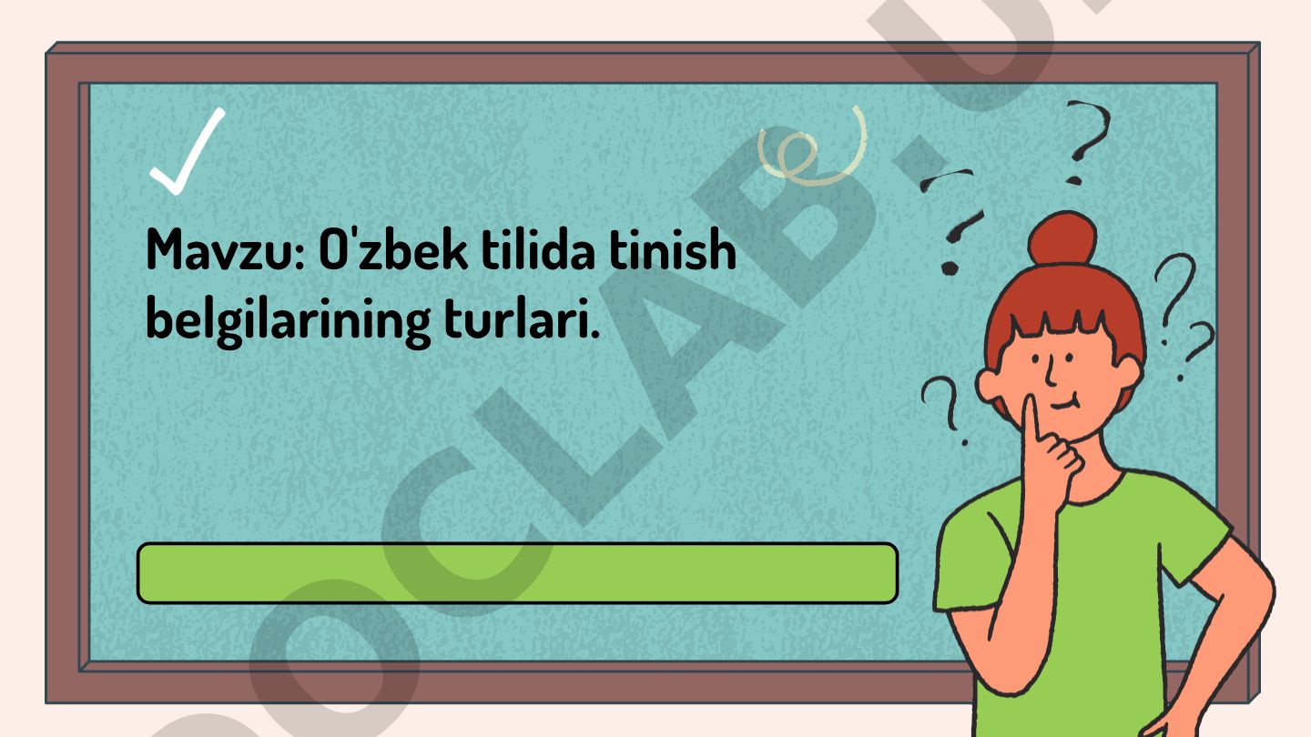 O'zbek tilida tinish belgilarining turlari