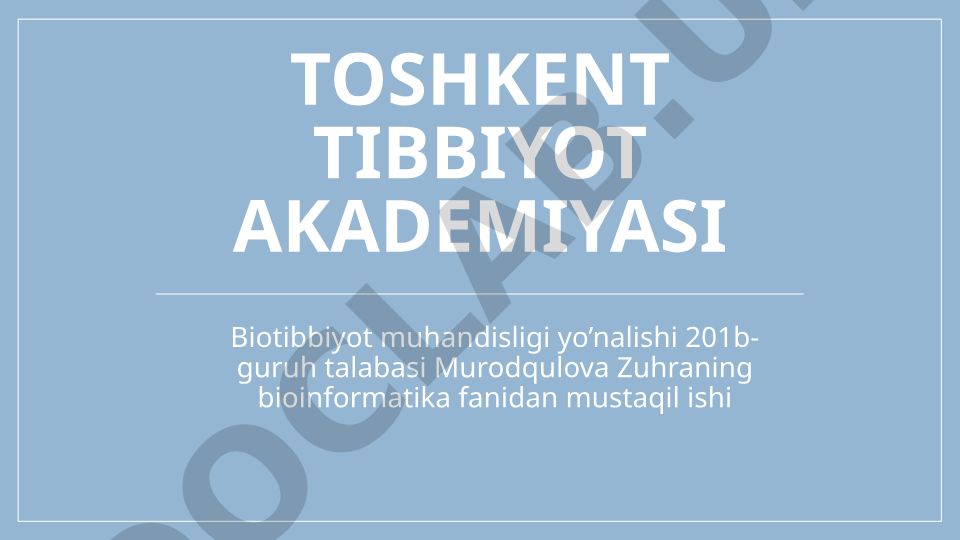 Biologik va tibbiy makromalekulalar