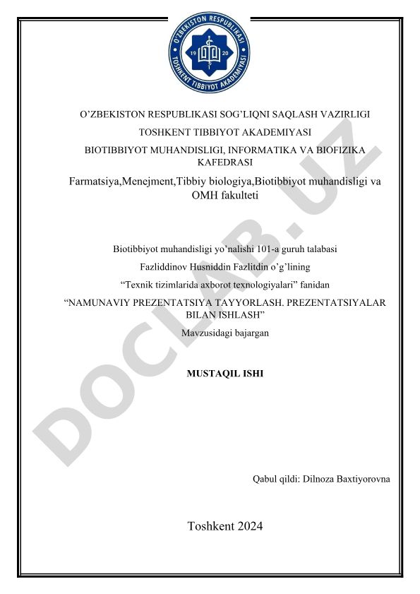 Power Point dasturi va elektron darsliklar yaratish