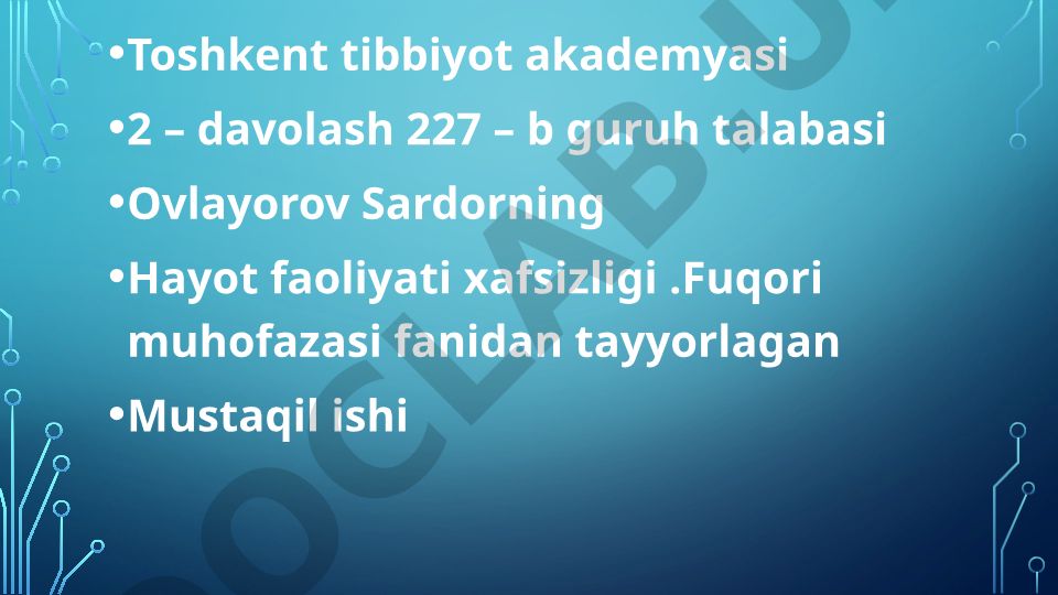 Kimyoviy qurol, kimyoviy zararlanish o'chog'i va kimyoviy vaziyatni baholash