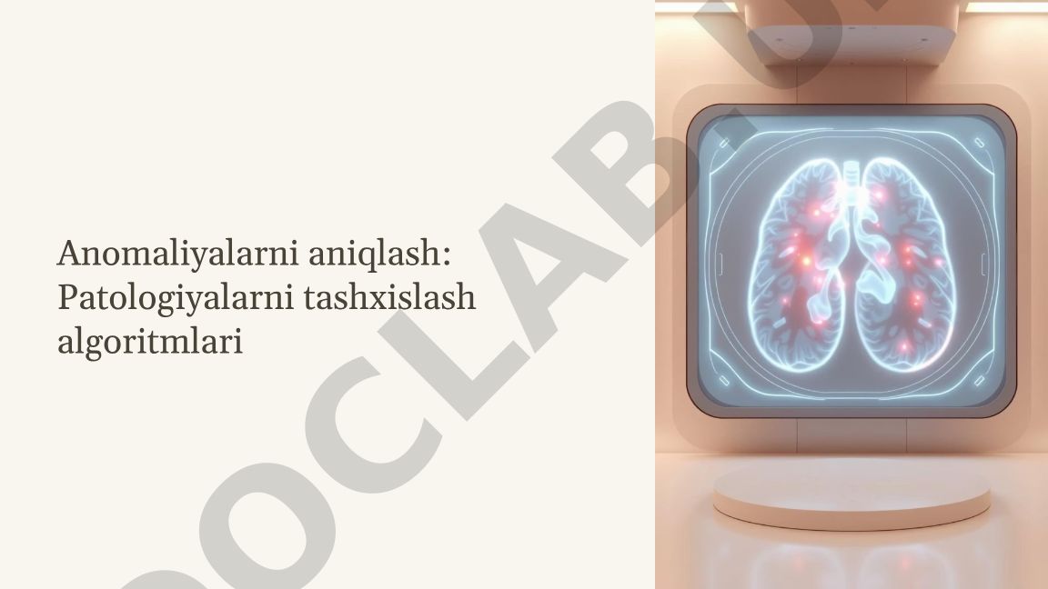 Anomaliyalarni aniqlash: Patologiyalarni tashxislash algoritmlari