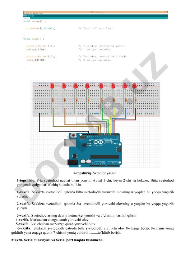 Serial funksiyasi va Serial port haqida tushuncha