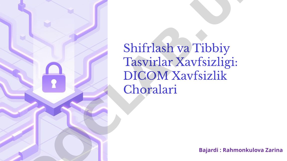 Shifrlash va Tibbiy Tasvirlar Xavfsizligi: DICOM Xavfsizlik Choralari