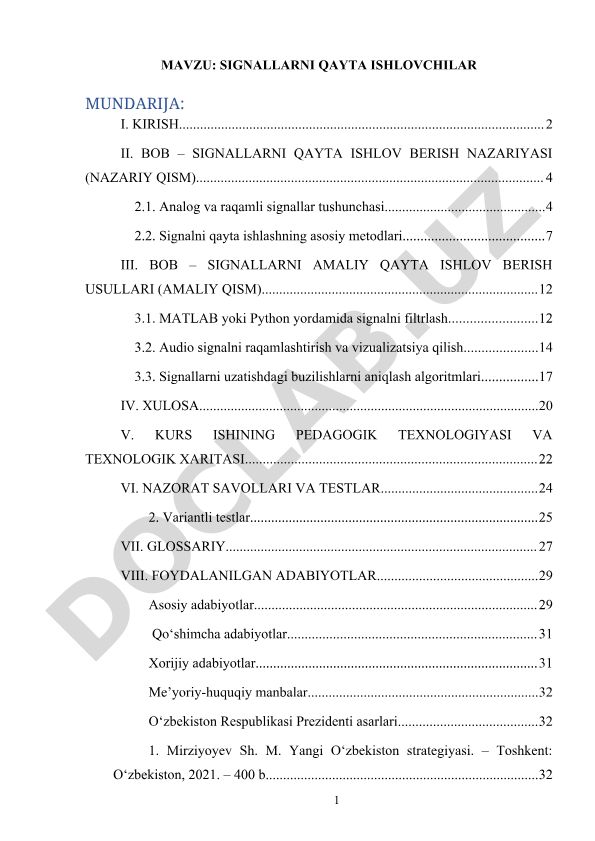 Signallarni qayta ishlovchilar