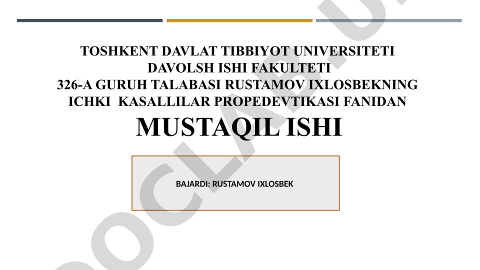 Bronxial astma hurujida birinchi yordam