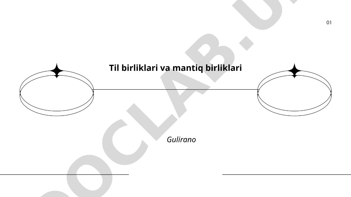 Til birliklari va mantiq birliklari