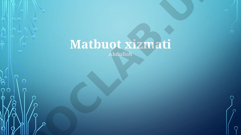 Press-xizmat: Ta'rif, vazifalar va tuzilma