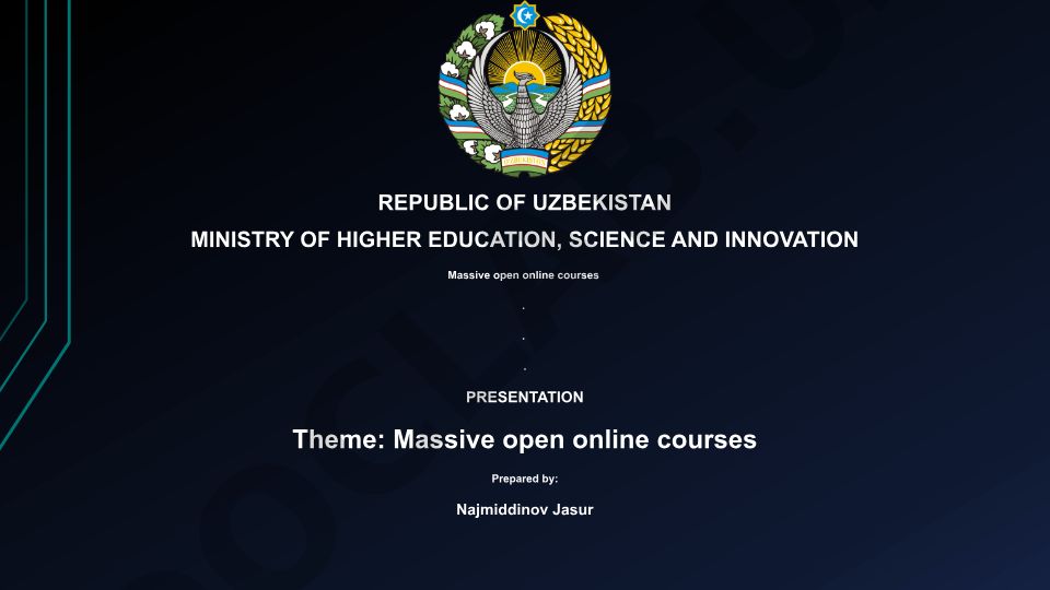 Massive open online courses
