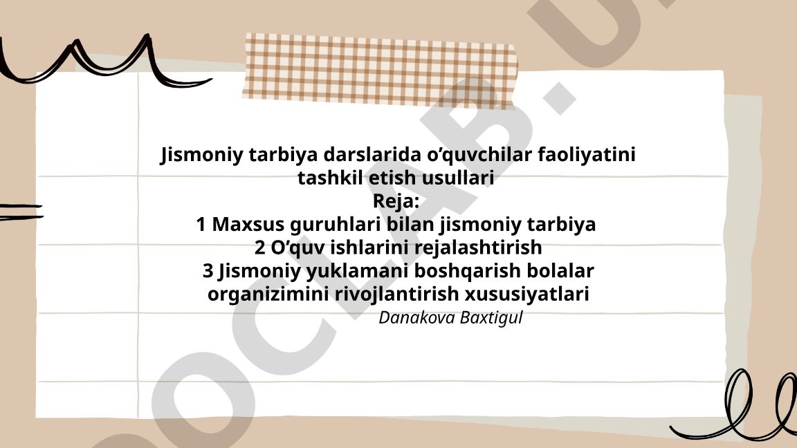 Jismoniy tarbiya darslarida o'quvchilar faoliyatini tashkil etish usullari