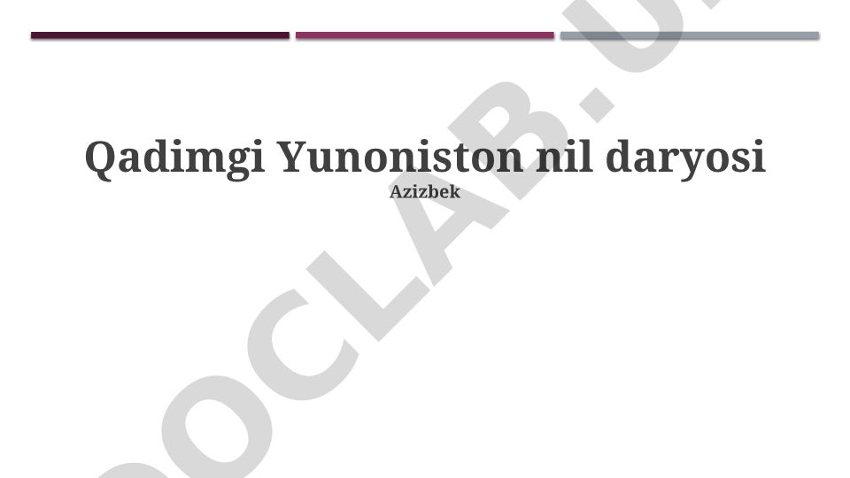 Qadimgi Yunoniston va Misr o'rtasidagi madaniy va iqtisodiy aloqalar