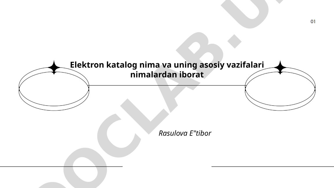 Elektron katalog tushunchasi va uning asosiy vazifalari