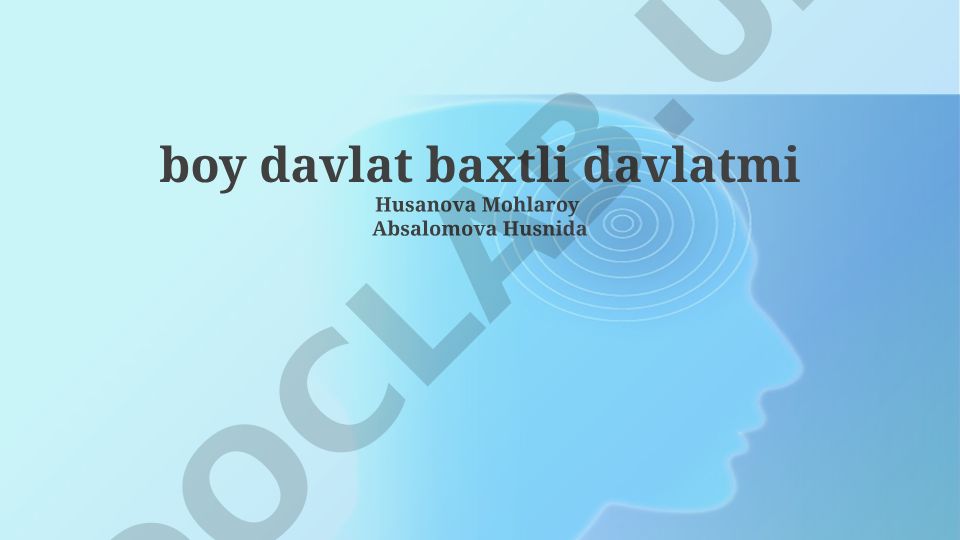 Boylik va baxt munosabati