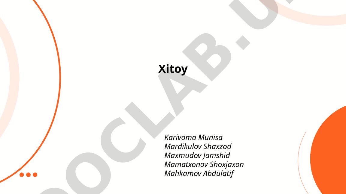 Xitoy tarixi, geografiyasi va siyosiy tizimi
