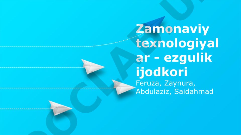 Zamonaviy texnologiyalar va ularning jamiyatga ta'siri