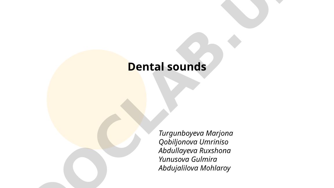 Dental place of articulation and interdental consonants in English