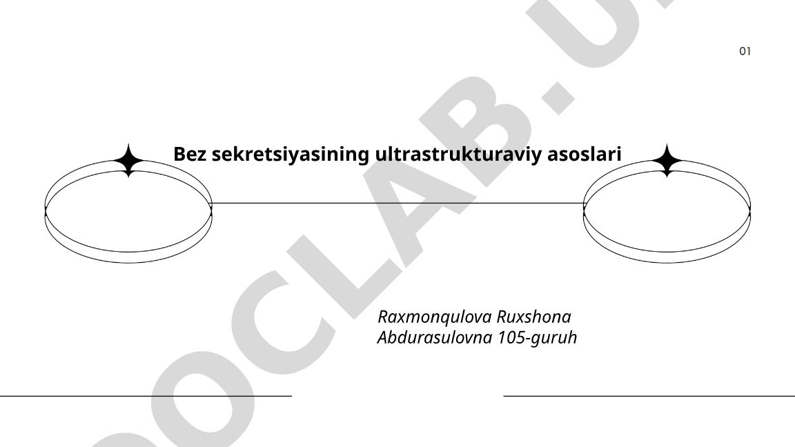 Bez sekretsiyasining ultrastrukturaviy asoslari