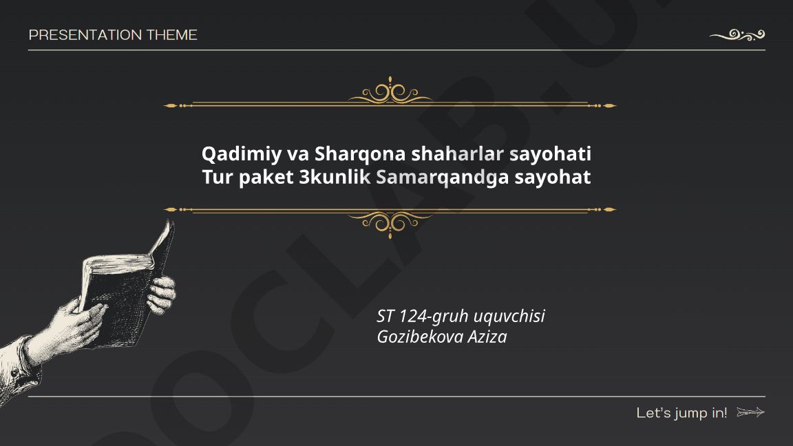 Samarqandga 3 kunlik sayohat rejasi