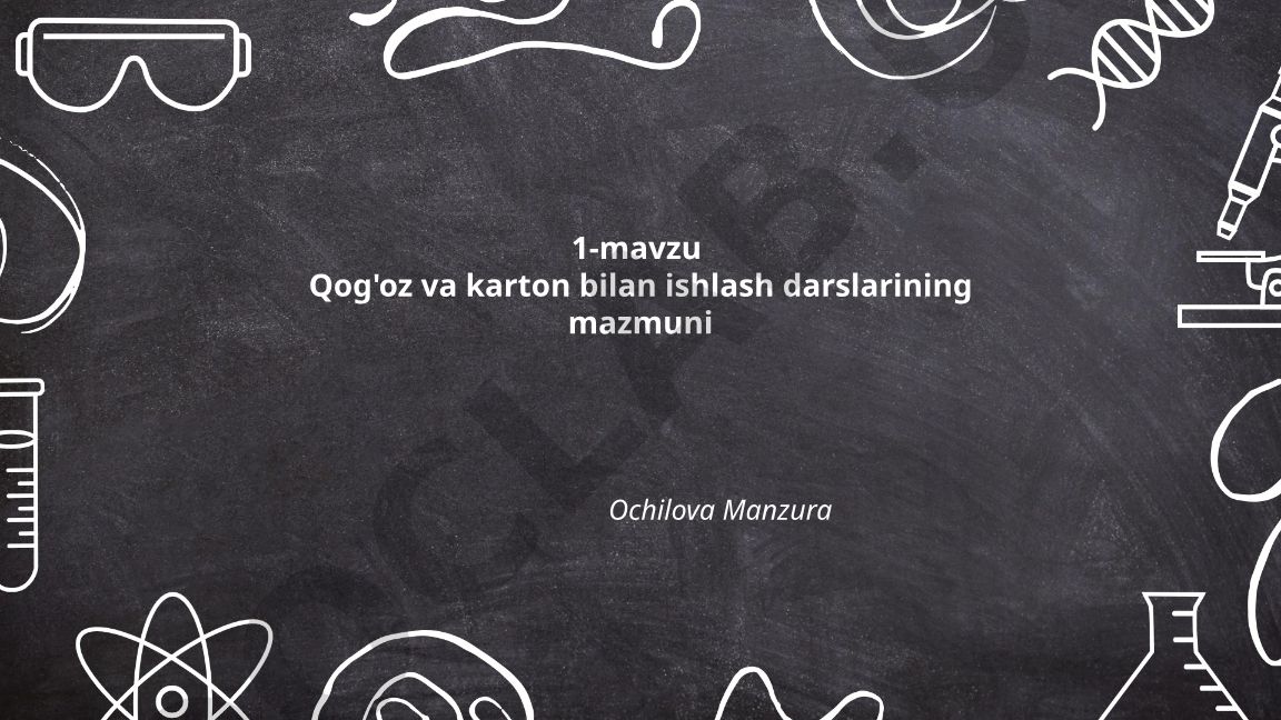 Qog'oz va karton bilan ishlash darslarining mazmuni