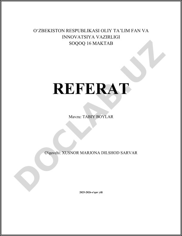 Tabiy boyliklar