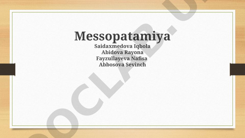 Mesopotamiya sivilizatsiyalari: joylashuv, tarix va madaniy meros